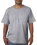 5070 Bayside Adult Short-Sleeve Cotton Tee with Po in Dark ash