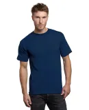 5070 Bayside Adult Short-Sleeve Cotton Tee with Po in Dark navy