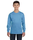 5400B Gildan Youth Heavy Cotton Long Sleeve T-Shir in Carolina blue