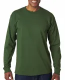 6100 Bayside Adult Long-Sleeve Cotton Tee in Forest green