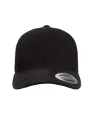 6363 Yupoong Solid Brushed Cotton Twill Cap BLACK