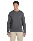 64400 Gildan Adult Softstyle Long-Sleeve T-Shirt in Charcoal