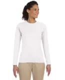 64400L Gildan Junior-Fit Softstyle Long-Sleeve T-S WHITE