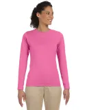 64400L Gildan Junior-Fit Softstyle Long-Sleeve T-S AZALEA