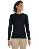 64400L Gildan Junior-Fit Softstyle Long-Sleeve T-S BLACK