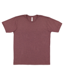 6901 LA T Adult Fine Jersey T-Shirt in Sangria blackout