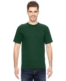 7100 Bayside Adult Short-Sleeve Tee with Pocket in Forest green