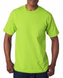 7100 Bayside Adult Short-Sleeve Tee with Pocket in Lime green