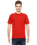 7100 Bayside Adult Short-Sleeve Tee with Pocket in Bright orange