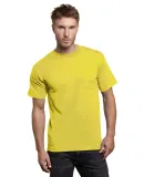 7100 Bayside Adult Short-Sleeve Tee with Pocket in Yellow