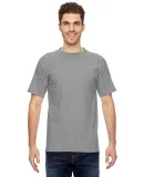 7100 Bayside Adult Short-Sleeve Tee with Pocket in Dark ash