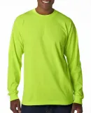 B1715 Bayside Adult Long-Sleeve Blended Tee LIME GREEN