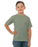 B4100 Bayside Youth Short-Sleeve Cotton Tee in Safari