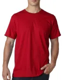 B5000 Bayside Adult Jersey Cotton Tee in Red