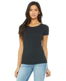 BELLA 8413 Womens Tri-blend T-shirt in Char blk triblnd