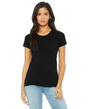 BELLA 8413 Womens Tri-blend T-shirt in Solid blk trblnd