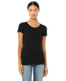 BELLA 8413 Womens Tri-blend T-shirt in Blk hthr triblnd