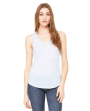 BELLA 8805 Womens Flowy Tank Top in Blue marble