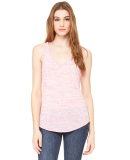 BELLA 8805 Womens Flowy Tank Top in Red marble