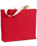 BS600 Bayside Jumbo Cotton Tote in Red