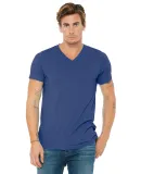 BELLA+CANVAS 3415 Men's Tri-blend V-Neck T-shirt in Tr royal triblnd