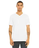 BELLA+CANVAS 3415 Men's Tri-blend V-Neck T-shirt in Solid wht trblnd