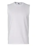 2700 Gildan Adult Ultra Cotton Sleeveless T-Shirt WHITE