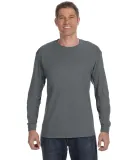 5400 Gildan Adult Heavy Cotton Long-Sleeve T-Shirt in Charcoal