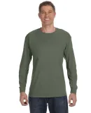 5400 Gildan Adult Heavy Cotton Long-Sleeve T-Shirt in Military green