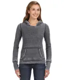 J8912 J-America Ladies' Vintage Zen Hooded Fleece DARK SMOKE