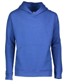 L2296 LA T Youth Fleece Hooded Pullover Sweatshirt in Vintage royal