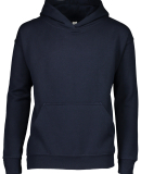 L2296 LA T Youth Fleece Hooded Pullover Sweatshirt in Navy