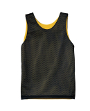 N2206 A4 Youth Reversible Mesh Tank in Black/ gold