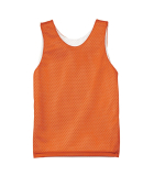 N2206 A4 Youth Reversible Mesh Tank in Orange/ white