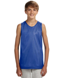 N2206 A4 Youth Reversible Mesh Tank in Royal/ white