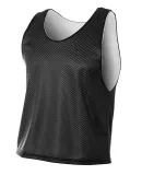 N2274 A4 Lacrosse Reversible Practice Jersey in Black/ white