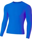 N3133 A4 Long Sleeve Compression Crew in Royal