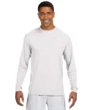 N3165 A4 Adult Cooling Performance Long Sleeve Cre in White