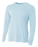 N3165 A4 Adult Cooling Performance Long Sleeve Cre in Pastel blue