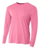 N3165 A4 Adult Cooling Performance Long Sleeve Cre in Pink