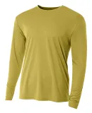 N3165 A4 Adult Cooling Performance Long Sleeve Cre in Vegas gold