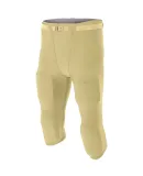 N6181 A4 Men's Flyless Football Pant VEGAS GOLD