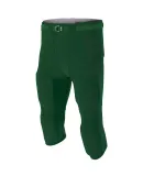 N6181 A4 Men's Flyless Football Pant FOREST