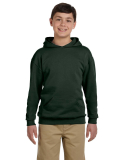 996Y JERZEES® NuBlend™ Youth Hooded Pullover Sw in Forest green