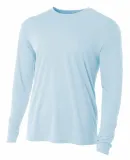 NB3165 A4 Youth Cooling Performance Long Sleeve Cr in Pastel blue