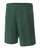 NB5184 A4 6 Inch Youth Lined Micromesh Shorts in Forest green