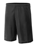 NB5184 A4 6 Inch Youth Lined Micromesh Shorts in Black