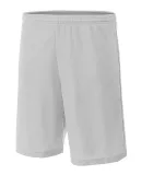 NB5184 A4 6 Inch Youth Lined Micromesh Shorts in Silver