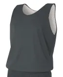 NF1270 A4 Adult Reversible Mesh Tank in Graphite/ white