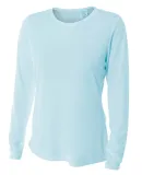 NW3002 A4 Women's Long Sleeve Cooling Performance  in Pastel blue